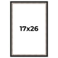 thumbnail image 1 of 17x26 Frame Silver Real Wood Picture Frame Width 1.25 Inches | Interior Frame Depth 0.75 Inches |, 1 of 8