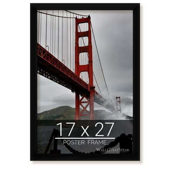 17x27 Black Picture Frame for Puzzles Posters Photos or Artwork