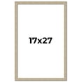 thumbnail image 1 of 17x27 Frame Grey Solid Wood Picture Frame Width 1 Inches | Interior Frame Depth 0.5 Inches |, 1 of 8
