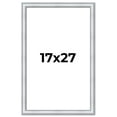 thumbnail image 1 of 17x27 Frame Sterling Silver Solid Wood Picture Frame | 1.25 Inch Moulding Width | 0.75 Inch, 1 of 8