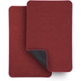 17x27 Inch 2-Pack Red Bath Mats, Non-Slip Quick Dry Absorbent Washable ...