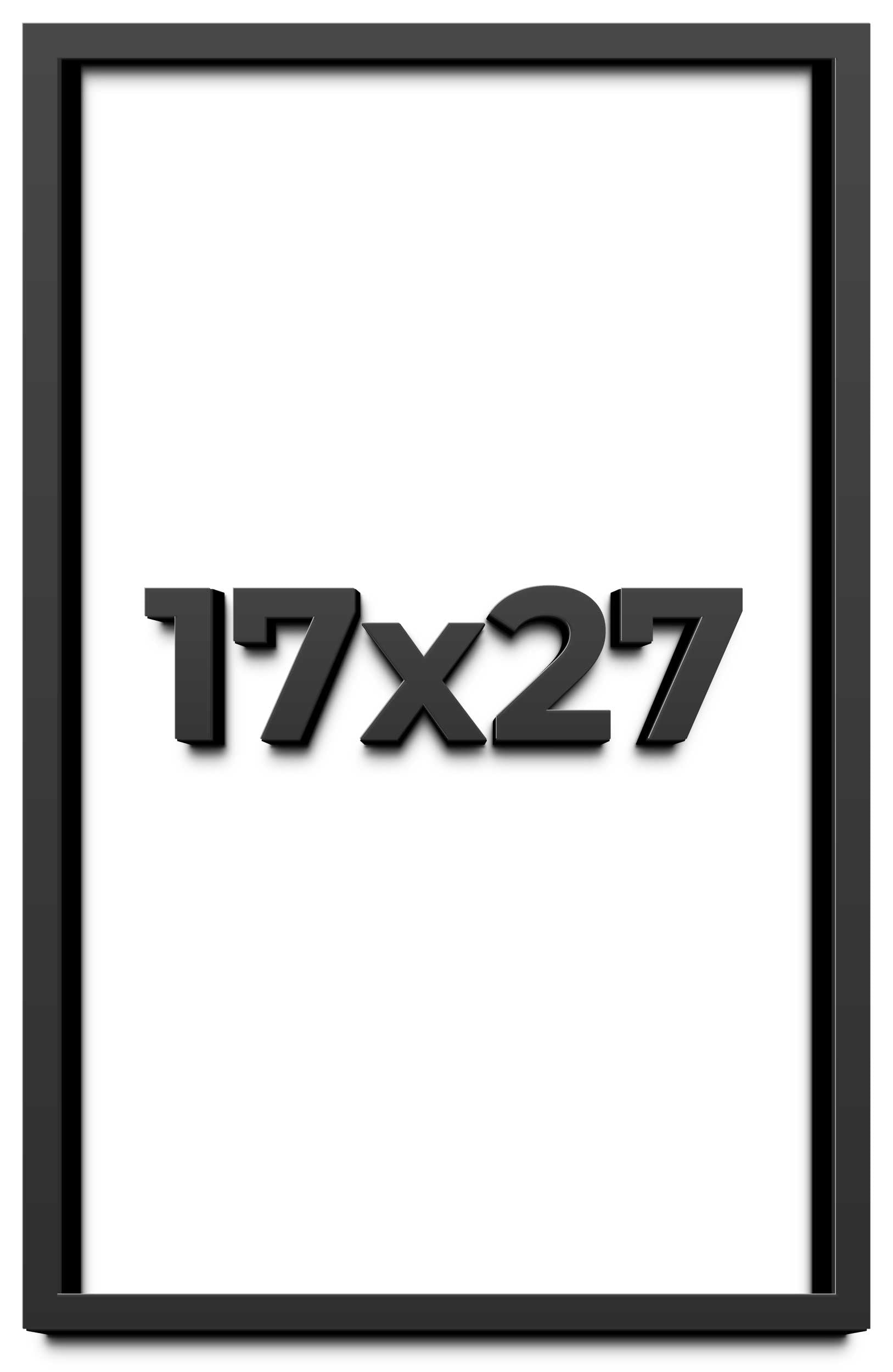 17x27 Shadow Box Frame Black | 1 inches Deep Real Wood Contemporary ...