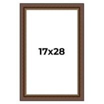 17x28 Copper and Brown Real Wood Picture Frame Width 2 inches | Interior Frame Depth 0.5 inches |