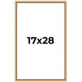 thumbnail image 1 of 17x28 Frame Beaded Gold Solid Wood Picture Frame | 0.75 Inches Moulding Width | Liscio Oro, 1 of 8