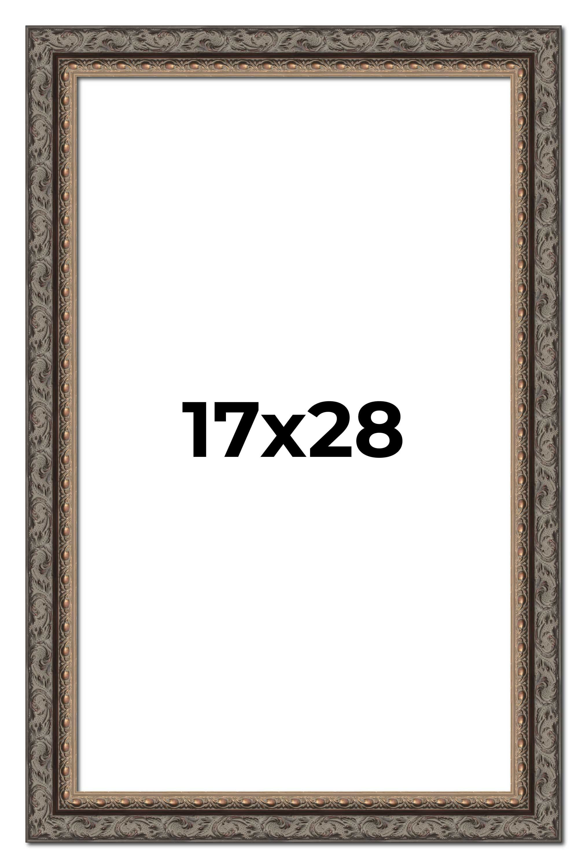 17x28 Frame Black Real Wood Picture Frame Width 2 inches | Interior ...