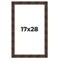 thumbnail image 1 of 17x28 Frame Brown Burl Real Wood Picture Frame Width 1.625 Inches | Interior Frame Depth 0.5 Inches, 1 of 8