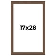 thumbnail image 1 of 17x28 Frame Brown Farmhouse Solid Wood Picture Frame Width 1.5 Inches | Interior Frame Depth 0.5, 1 of 8