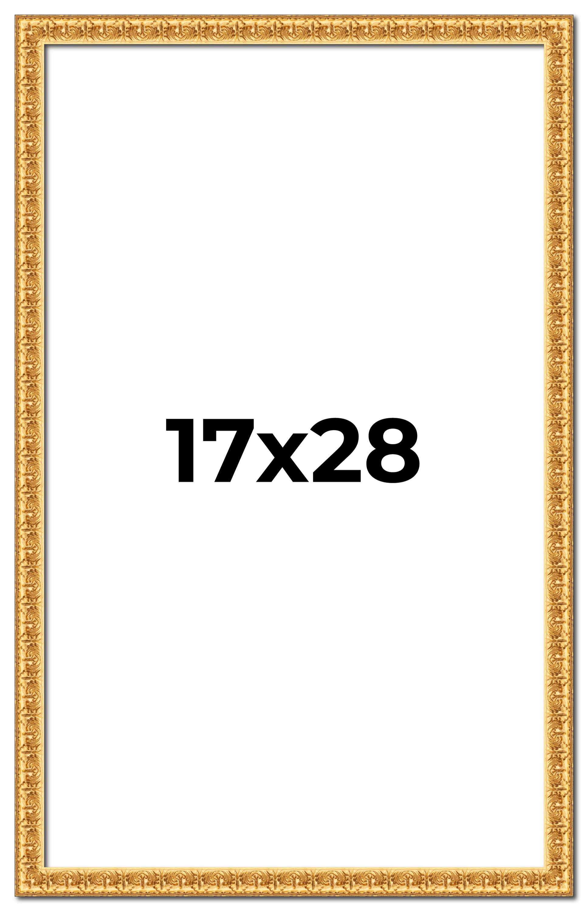 17x28 Frame Gold Real Wood Picture Frame Width 1 inches | Interior ...
