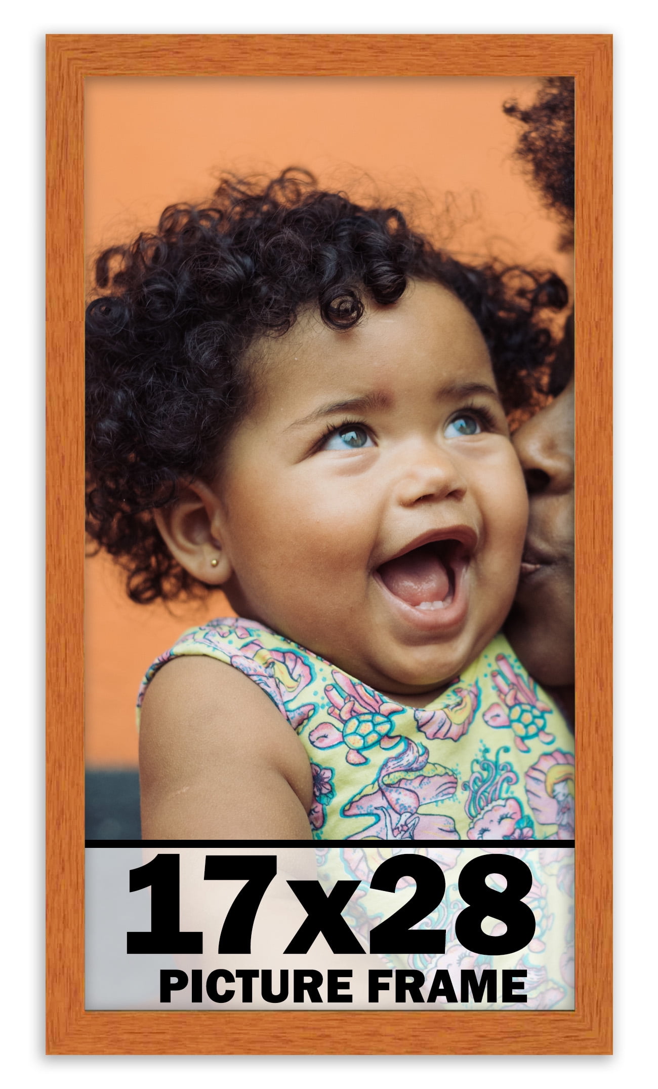 17x28 Frame Honey Pecan Brown Picture Frame - Modern Photo Frame ...