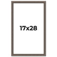 thumbnail image 1 of 17x28 Frame Silver Real Wood Picture Frame Width 1.25 Inches | Interior Frame Depth 0.5 Inches |, 1 of 8