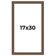 thumbnail image 1 of 17x30 Frame Brown Farmhouse Solid Wood Picture Frame Width 1.5 Inches | Interior Frame Depth 0.5, 1 of 8