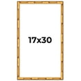 thumbnail image 1 of 17x30 Frame Gold Bamboo Solid Wood Picture Frame | 0.75 Inch Moulding Width | Interior Frame Depth, 1 of 8