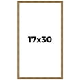 thumbnail image 1 of 17x30 Frame Gold Kingsley Distressed Solid Wood Picture Frame Width 0.75 Inches | Interior Frame, 1 of 8