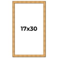thumbnail image 1 of 17x30 Frame Gold Rustic Solid Wood Picture Frame | 1.25 Inch Wide Moulding | Rustique Gold, 1 of 8