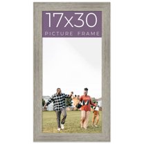 17x30 Frame Grey Real Wood Picture Frame Width 1.5 Inches | Interior Frame Depth 0.5 Inches | Barn