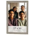 thumbnail image 1 of 17x30 Frame Grey Solid Wood Picture Frame Width 1 Inches | Interior Frame Depth 0.5 Inches |, 1 of 8