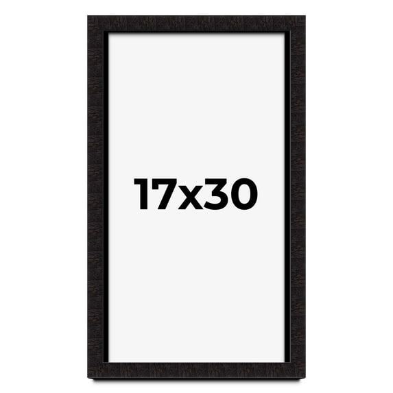17x30 Shadow Box Black Solid Wood Display Picture Frame | 1 Inch Rabbet Depth | | 1.375 Inch