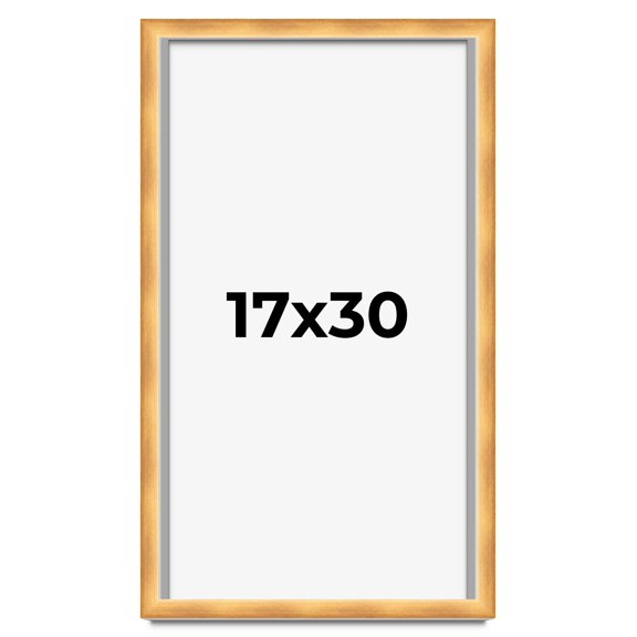 17x30 Shadow Box Bronze Cross-Brushed Display Frame | 1.625 Inches Deep Solid Wood | UV Resistant