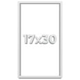thumbnail image 1 of 17x30 Shadow Box Frame White | 1 Inches Deep Real Wood Contemporary Shadowbox Display Frame | UV, 1 of 6