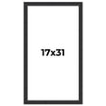 thumbnail image 1 of 17x31 Frame Black Real Wood Picture Frame Width 1.25 Inches | Interior Frame Depth 0.5 Inches |, 1 of 8