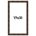 thumbnail image 1 of 17x31 Frame Brown Burl Real Wood Picture Frame Width 1.625 Inches | Interior Frame Depth 0.5 Inches, 1 of 8