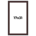thumbnail image 1 of 17x31 Frame Brown Round Mahogany Solid Wood Picture Frame | 1.625 Inch Moulding Width | with UV, 1 of 8