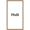 thumbnail image 1 of 17x31 Frame Gold Kingsley Distressed Solid Wood Picture Frame Width 0.75 Inches | Interior Frame, 1 of 8