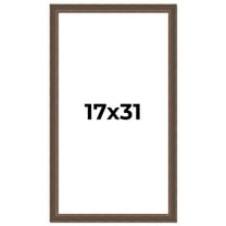 17x31 Frame Golden Caramel Solid Wood Bronze Picture Frame | 1.25 Inch Moulding Width | 0.5 Inch