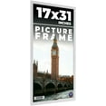 thumbnail image 1 of 17x31 Frame White Solid Wood Picture Frame Includes UV Acrylic Shatter Guard Front, Acid Free Foam, 1 of 8