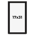 thumbnail image 1 of 17x31 Shadow Box Black Solid Wood Display Picture Frame | 1 Inch Rabbet Depth | | 1.375 Inch, 1 of 4
