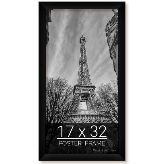 17x32 Black Picture Frame for Puzzles Posters Photos or Artwork