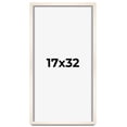 thumbnail image 1 of 17x32 Frame White Wash Solid Wood Picture Frame | 0.75 Inch Moulding Width | Includes UV Acrylic, 1 of 8