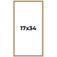 thumbnail image 1 of 17x34 Frame Beaded Gold Solid Wood Picture Frame | 0.75 Inches Moulding Width | Liscio Oro, 1 of 8