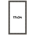 thumbnail image 1 of 17x34 Frame Black-Brown Medieval Solid Wood Picture Frame | 1.5 Inch Moulding Width | Gotham, 1 of 8