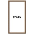 thumbnail image 1 of 17x34 Frame Gold Real Wood Picture Frame Width 1.25 inches | Interior Frame Depth 0.5 inches |, 1 of 8