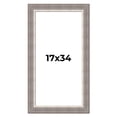 thumbnail image 1 of 17x34 Frame Grey Real Wood Picture Frame Width 2.75 Inches | Interior Frame Depth 0.5 Inches |, 1 of 8