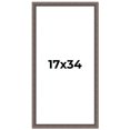 thumbnail image 1 of 17x34 Frame Silver Real Wood Picture Frame Width 1.25 Inches | Interior Frame Depth 0.5 Inches |, 1 of 8