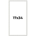 thumbnail image 1 of 17x34 Frame White Real Wood Picture Frame Width 0.75 inches | Interior Frame Depth 0.5 inches |, 1 of 8