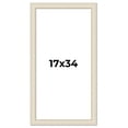 thumbnail image 1 of 17x34 Frame White Real Wood Picture Frame Width 1.75 inches | Interior Frame Depth 0.5 inches |, 1 of 8
