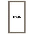 thumbnail image 1 of 17x35 Frame Brown Solid Wood Picture Frame | 1.75 Inch Moulding Width | Austin Frame Complete with, 1 of 8