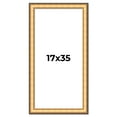 thumbnail image 1 of 17x35 Frame Gold Plein Aire Solid Wood Picture Frame Width 2 Inches | Interior Frame Depth 0.5, 1 of 8