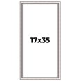 thumbnail image 1 of 17x35 Frame Silver Real Wood Picture Frame Width 1.25 Inches | Interior Frame Depth 0.5 Inches |, 1 of 8