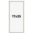 thumbnail image 1 of 17x35 Frame White Wheat Solid Wood Picture Frame | Moulding Width 0.75 Inches | Interior Depth 0.5, 1 of 8