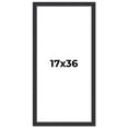 thumbnail image 1 of 17x36 Frame Black Real Wood Picture Frame Width 1.25 Inches | Interior Frame Depth 0.5 Inches |, 1 of 8