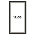 thumbnail image 1 of 17x36 Frame Black Real Wood Picture Frame Width 2.25 Inches | Interior Frame Depth 0.5 Inches |, 1 of 8