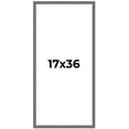 thumbnail image 1 of 17x36 Frame Blue Kingsley Pewter Solid Wood Picture Frame Width 0.75 Inches |Interior Depth 0.5, 1 of 8