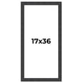 thumbnail image 1 of 17x36 Frame Brown Rustic Solid Wood Picture Frame 1.5 Inches Wide | Interior Frame Depth 0.5 Inches, 1 of 8