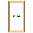 thumbnail image 1 of 17x36 Frame Gold Plein Aire Solid Wood Picture Frame Width 2 Inches | Interior Frame Depth 0.5, 1 of 8