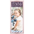 thumbnail image 1 of 17x36 Frame Pink Real Wood Picture Frame Width 0.75 inches | Interior Frame Depth 0.5 inches | Rose, 1 of 8