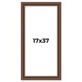 thumbnail image 1 of 17x37 Copper and Brown Real Wood Picture Frame Width 2 inches | Interior Frame Depth 0.5 inches |, 1 of 8